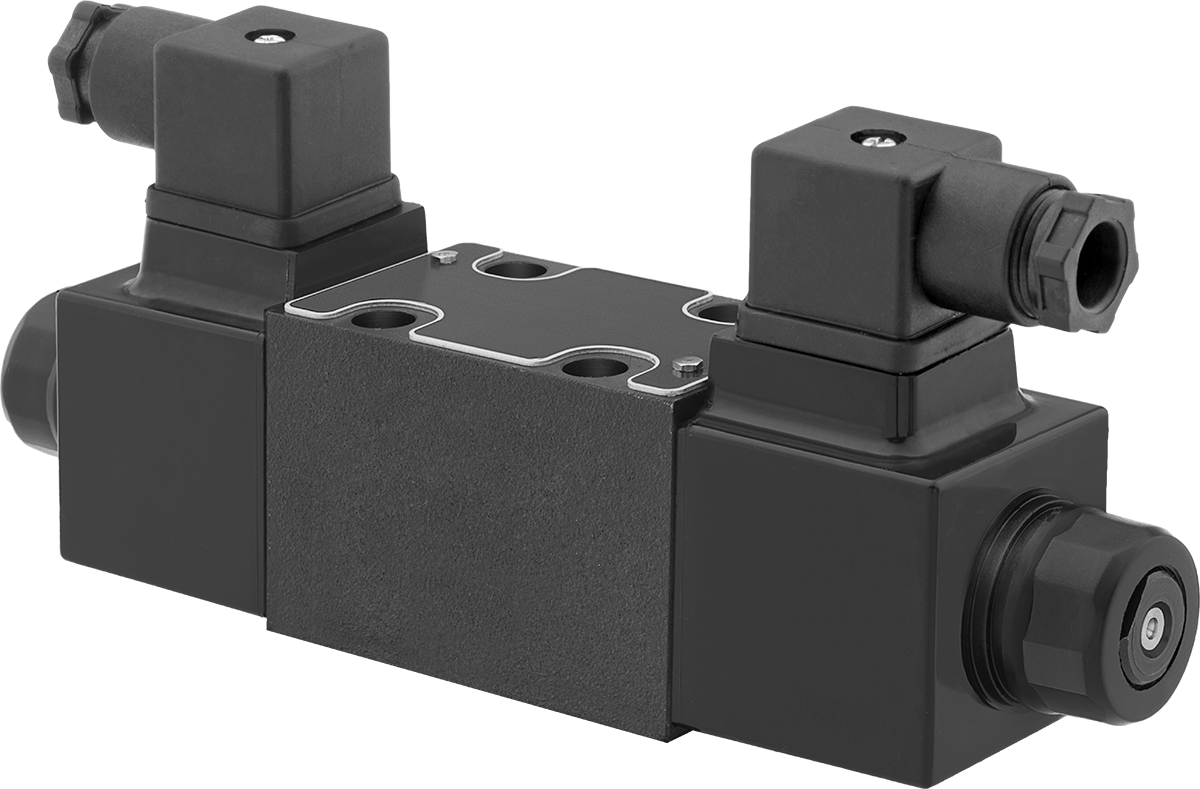 Solenoid Kumandalı Yön Kontrol Blok Montajlı Hidrolik Valfler, Çift Solenoid Kumandalı, Kapalı, D03 Montaj