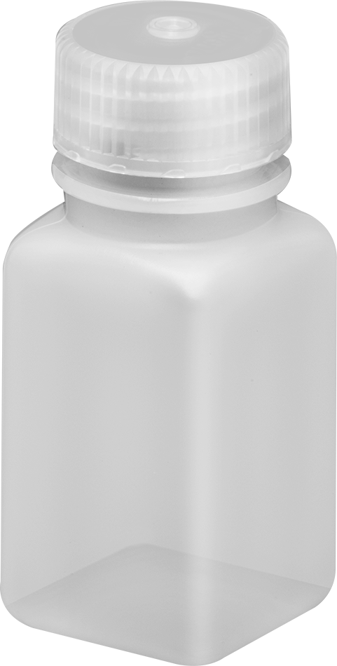 Yarı Şeffaf HDPE Plastik Kavanoz, 2 FL oz/60 ml Kapasite, 1-1/2" Genişlik