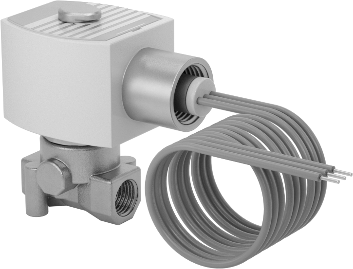 Premium Kompakt Solenoid Açma/Kapama Valfi, Normalde Kapalı, 24V DC, 1/4 NPT Dişi, 0.06 Cv