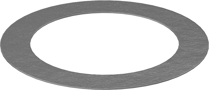1074-1095 Yaylı Çelik Şimler, 5/8" Çaplı Vida Omzunu Kısaltmak için, 0.005" Kalınlık