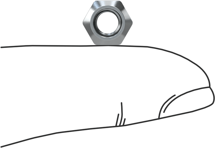 Top-Lock Deforme Edilmiş Dişli Kilit Somunu, Çinko Kaplı Yüksek Mukavemetli Sınıf 10 Çelik, M5 x 0.8 mm Diş