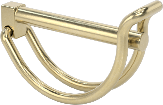 Teleskopik Boru için Tel Tutucu Uç Klipsi, 1-3/8" Boru Dış Çapı için, 3/16" Çap