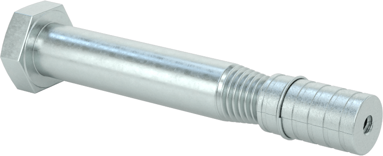 Beton için Çıkarılabilir Konik Cıvata Ankrajları, 3/8" Çap, 2-1/4" Uzunluk