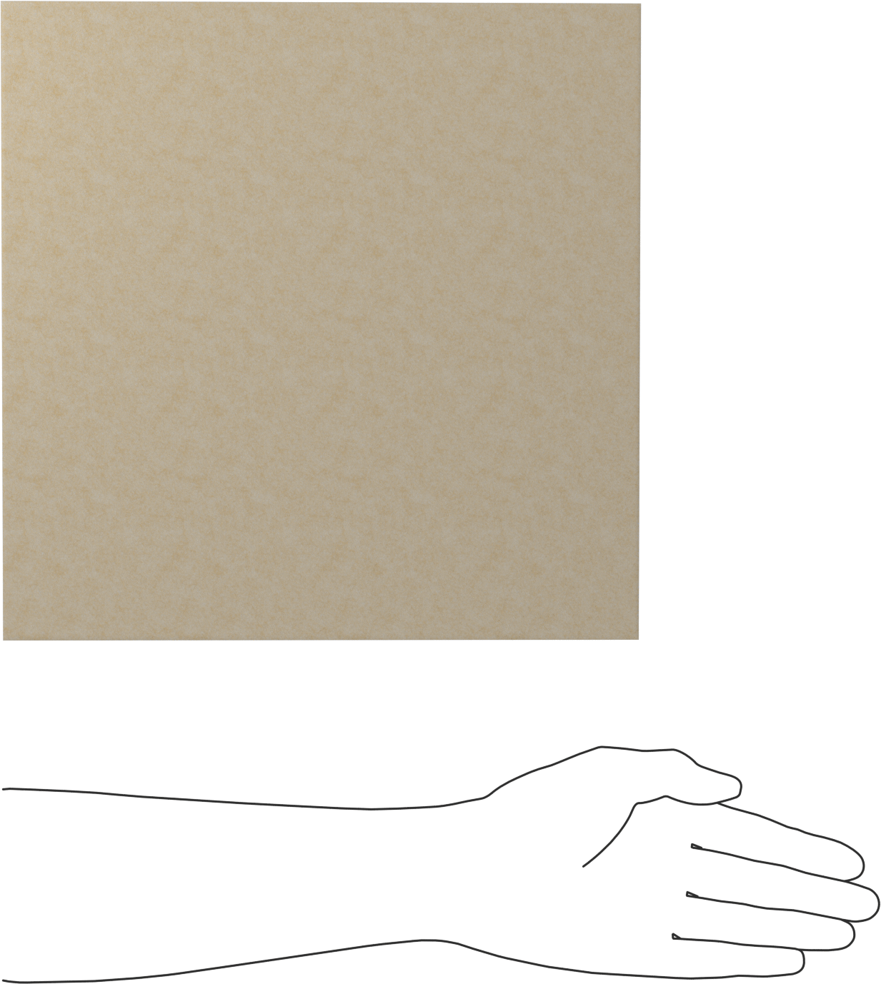 Yüksek Sıcaklık Keçesi, Levha, 12" x 12", 0.0500" Kalınlık