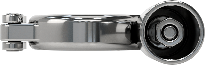 Yüksek Parlaklıkta Metal Hijyenik Boru Bağlantısı için Kelepçe, 316 Paslanmaz Çelik, Gömme Somun, 1" için, 1.25", ve 1.5 inç Dış Çaplı Boru