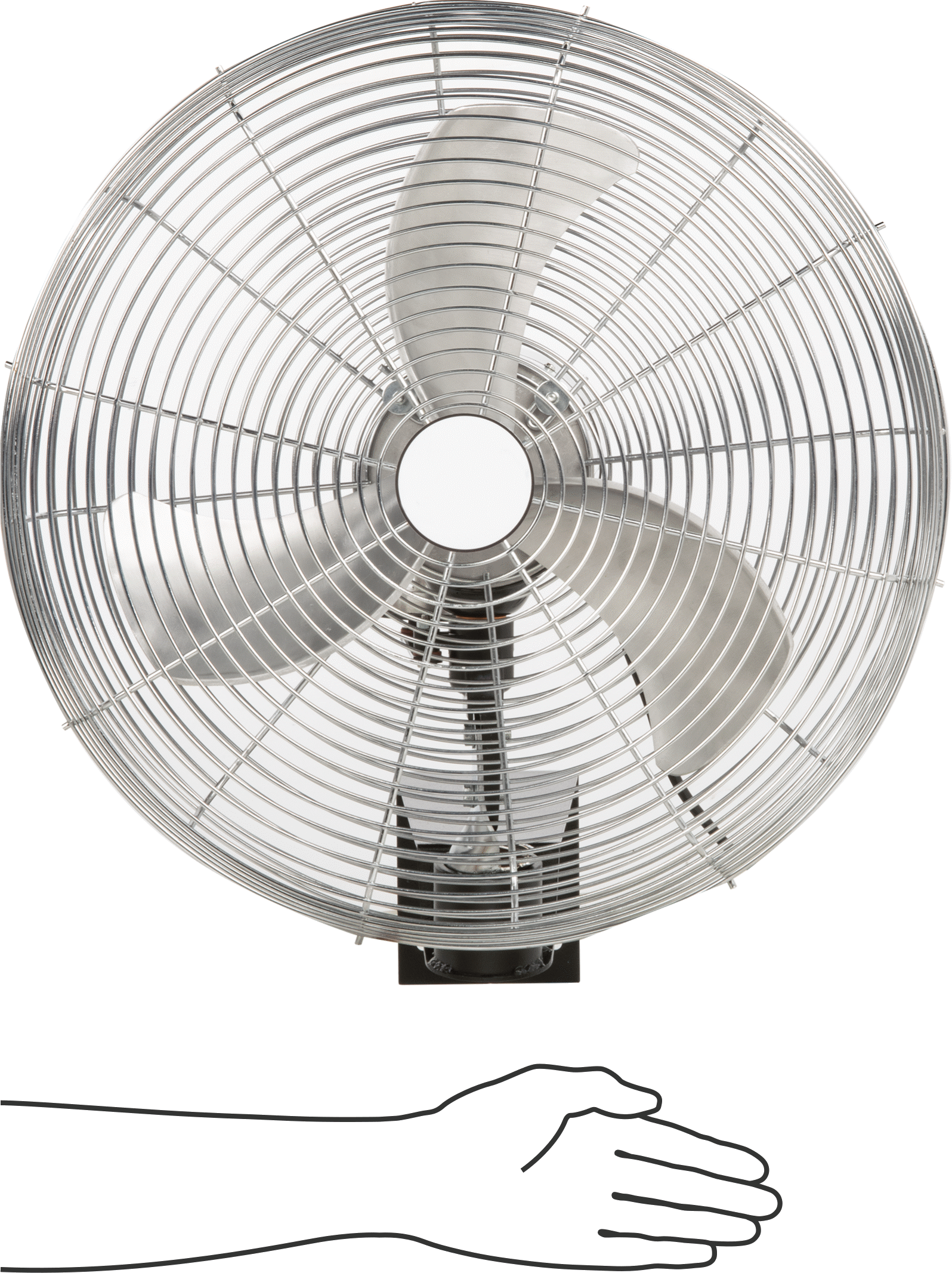 Premium Fan, Duvar Montajı, Salınımlı, 18 inç Bıçak Çapı, 2600 CFM