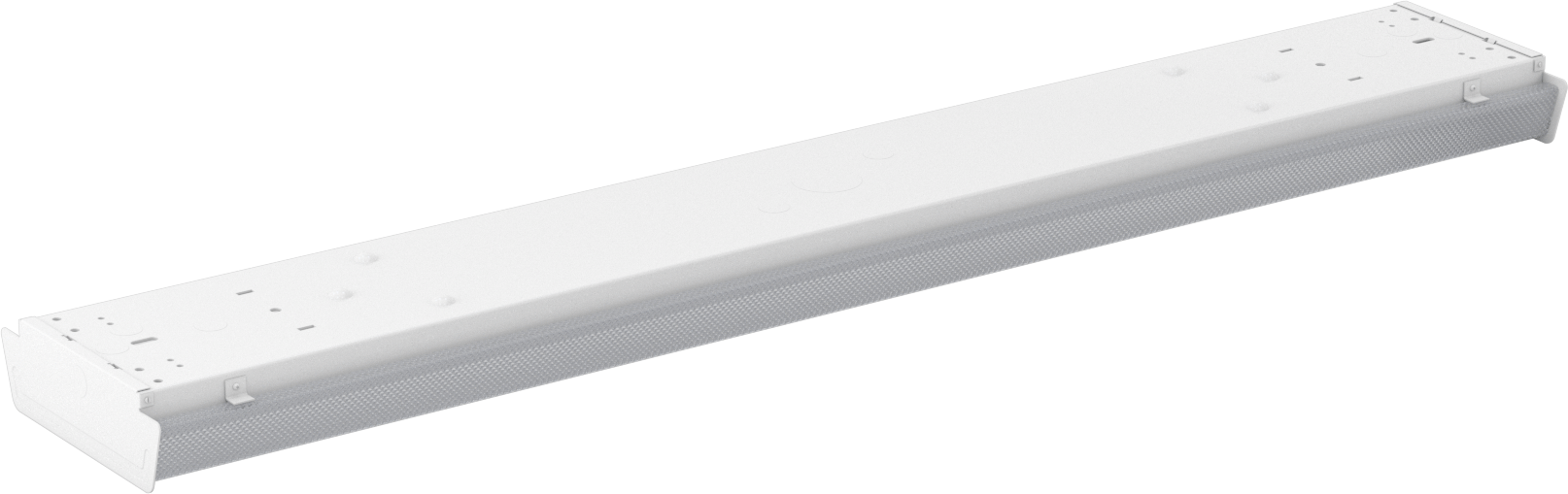 Sargılı Lensli Tavan Lambası, Prizmatik Buzlu Akrilik Lens, 48" Toplam Uzunluk