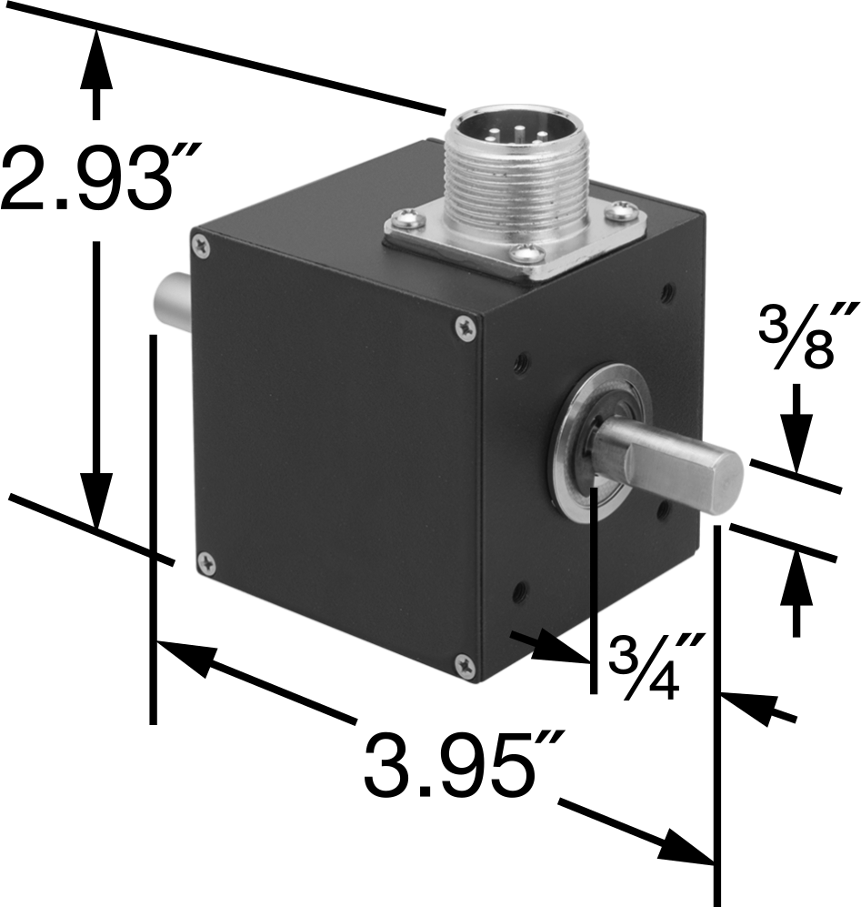 Döner Enkoder, Tek Çıkış Kanalı — 5V DC ila 28V DC, Mil. Spec., -