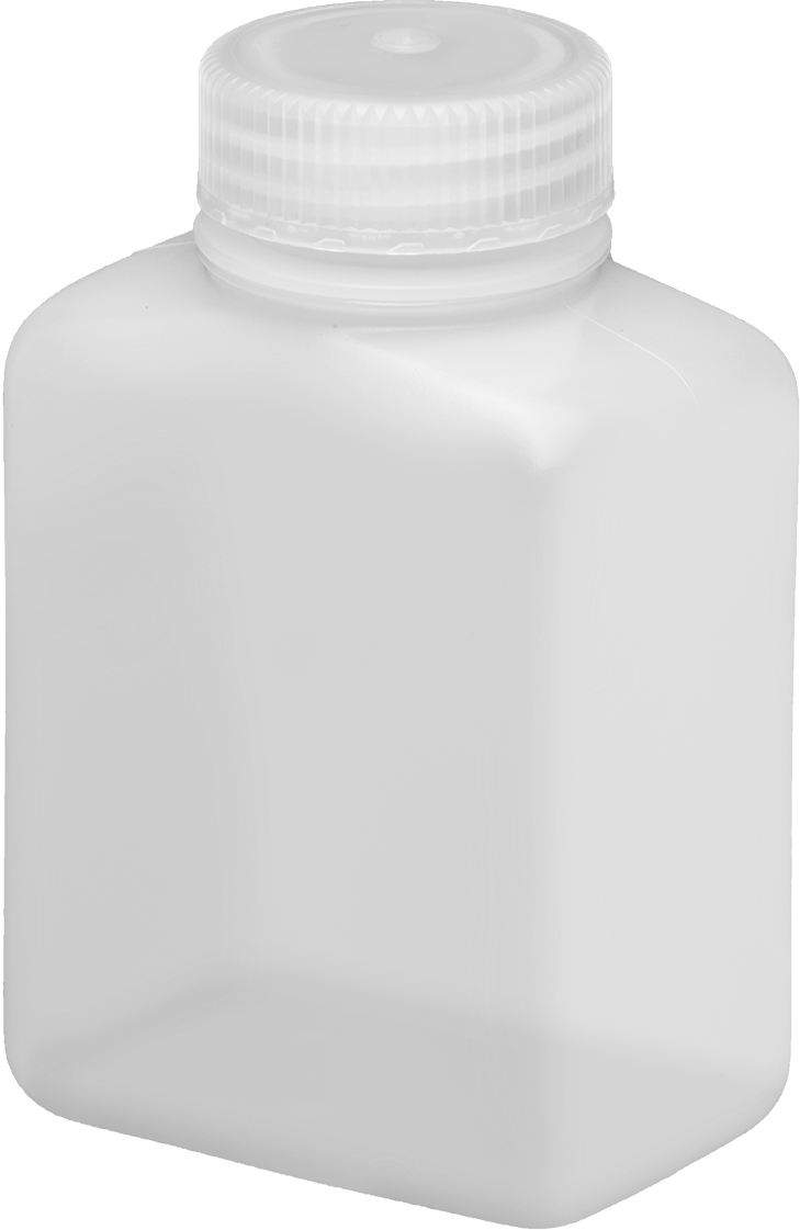 HDPE Plastik Kavanoz, 8 FL oz/235 ml Kapasite, 3" Genişlik — 8 fl. oz., 235 ml, 4 5⁄8", HDPE, Plastic, Polypropylene