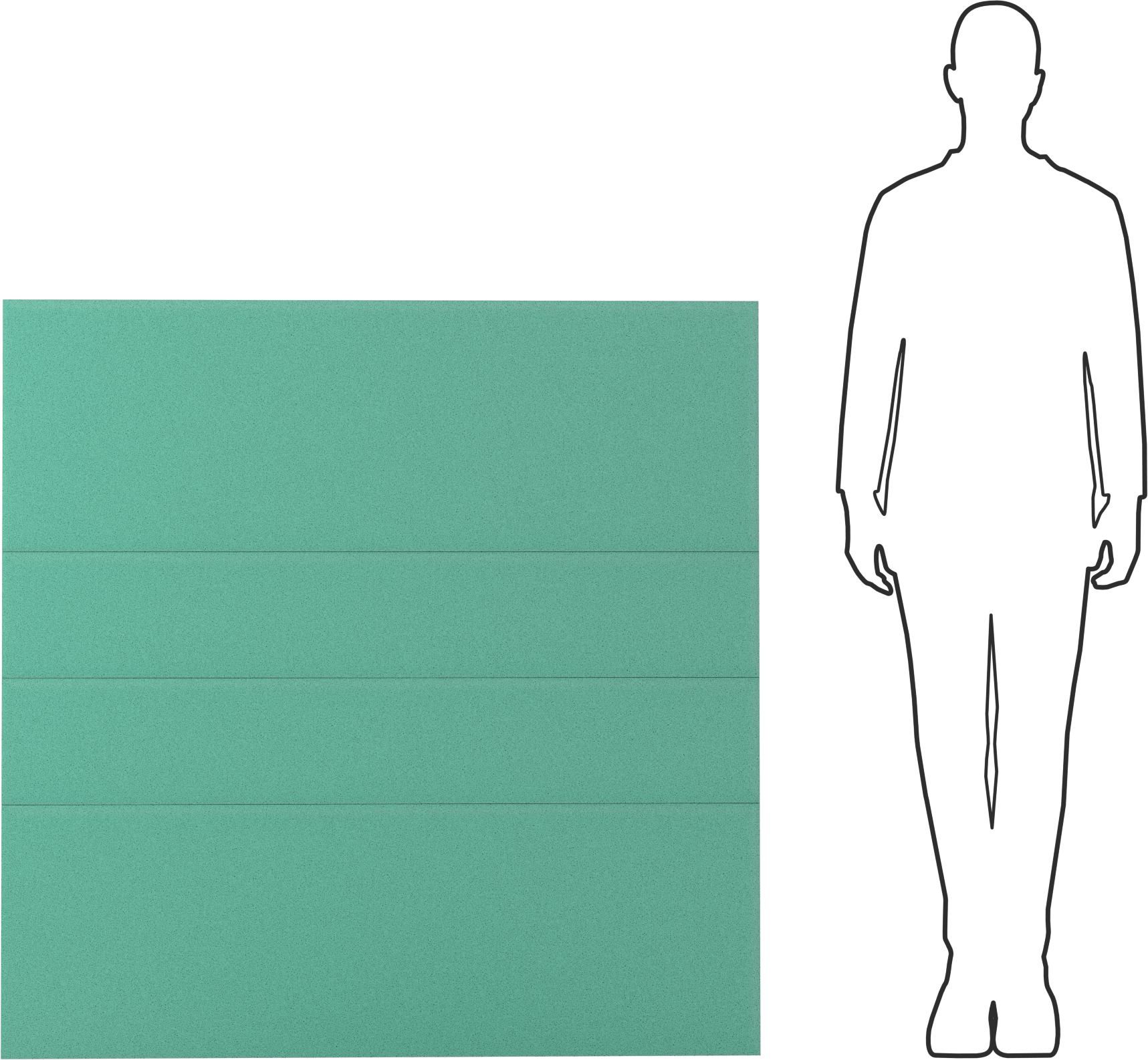 Düşük Sıcaklık Polistiren Köpük Yalıtım Levhası, Neme Dayanıklı, 1.45 lbs./cu. ft., 4 Fit x 48", 1" Kalınlık