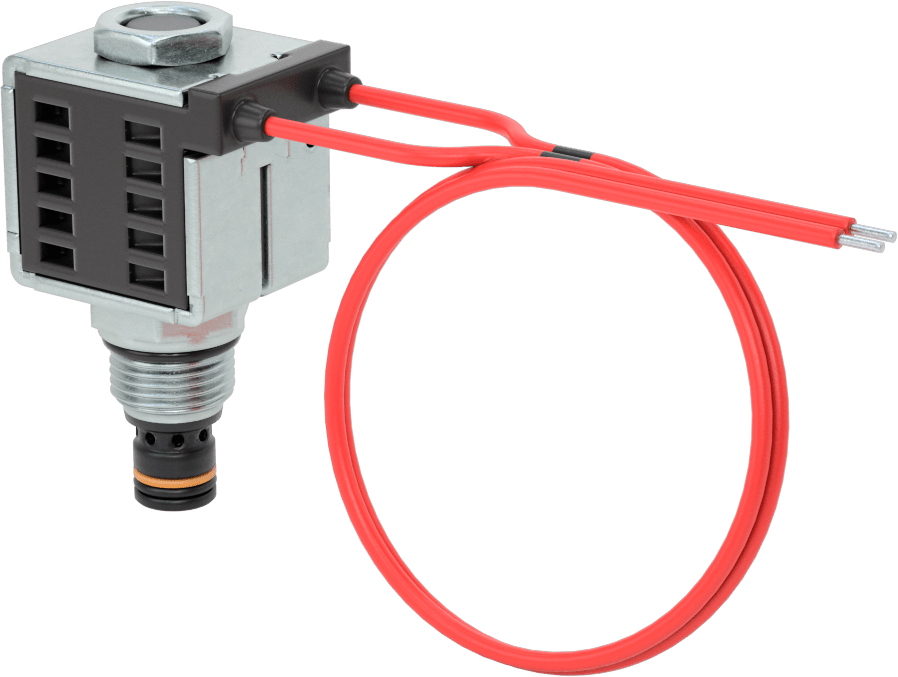 Solenoidle Çalışan Vidalı Hidrolik Vana, Açma/Kapama, Kapalı Konum, 3/4"-16 Diş, 12.0V DC