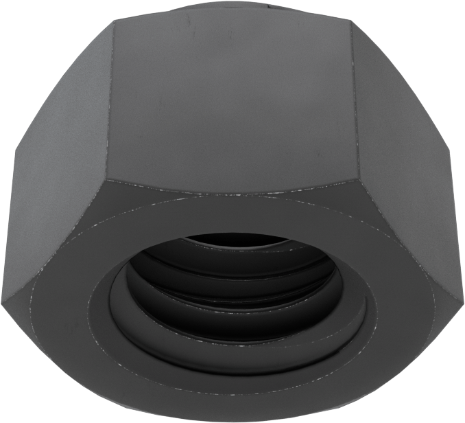 Aşırı Titreşim için Çelik Emniyet Somunu, Sınıf 5, 1/2"-13 Diş Boyutu