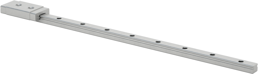 Minyatür Bilyalı Rulman Taşıyıcı ve Kılavuz Ray, 3 mm Genişlik x 100 mm Uzunlukta Raylı