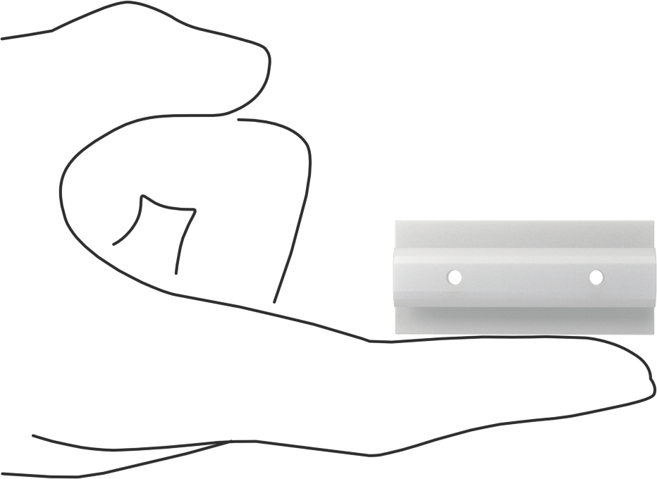 T-Yuvalı Çerçeve Rayı Kaydırma Parçası, T x Düz, 25 mm Yükseklik Tek Ray için