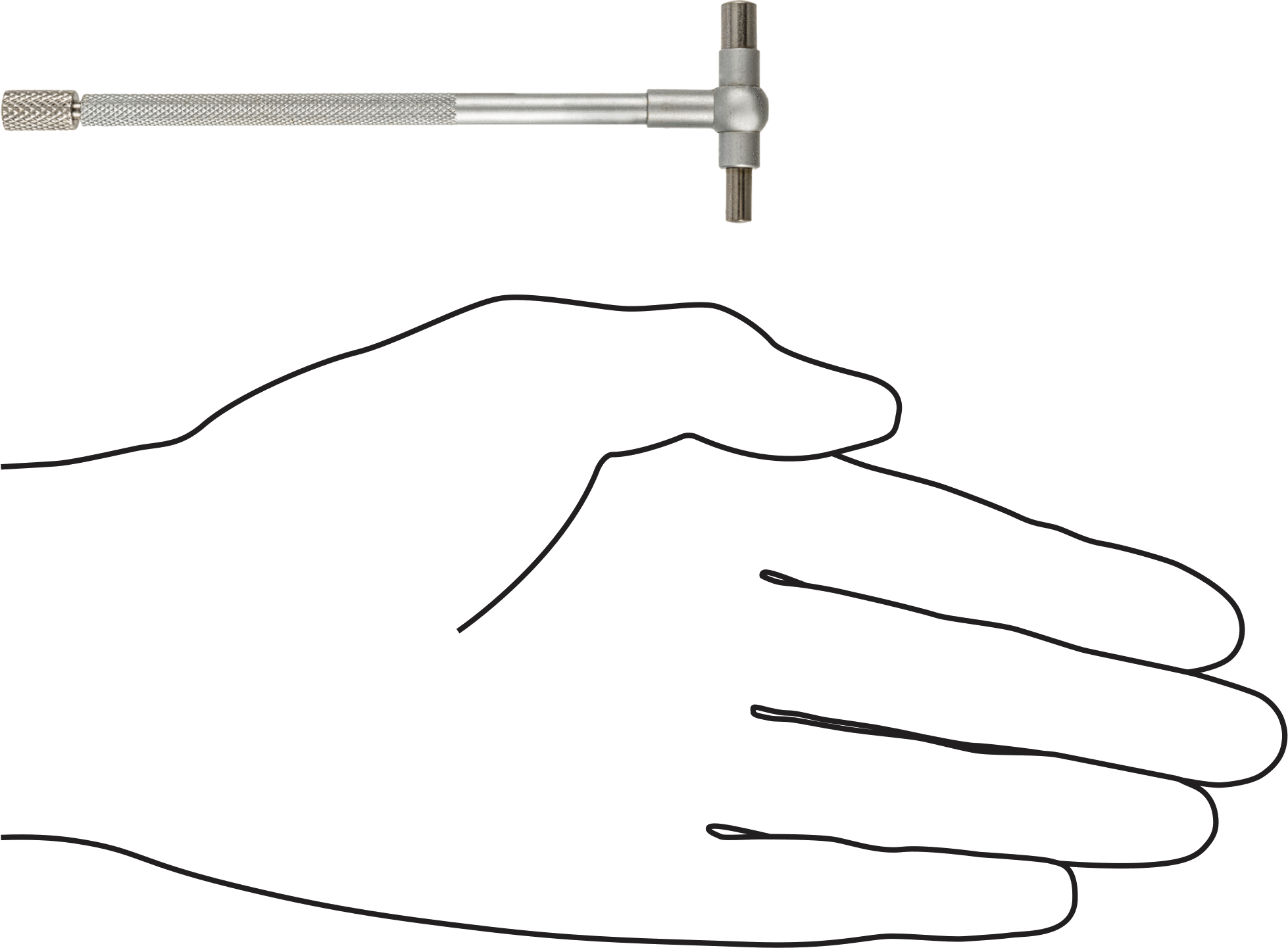 Starrett Teleskopik İç Çap Komparatörü, 4-Parça Set, Model S579Gz