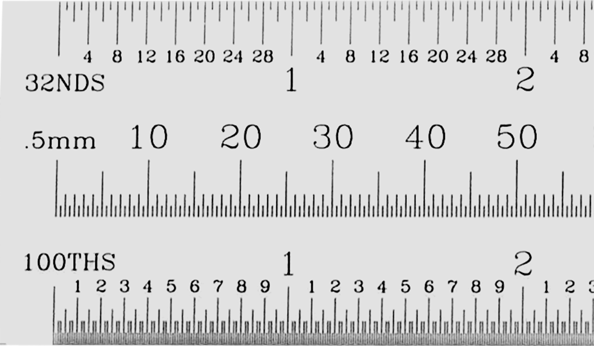 Şeffaf Cetvel, Soldan Sağa Okuma, 6"/150 mm Uzunluk — 6", 150 mm, Plastik, Şeffaf