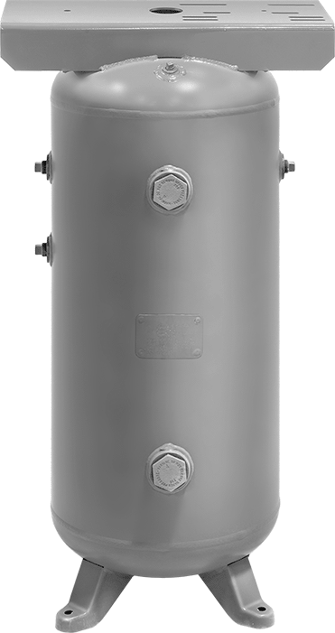 Dikey ASME Standartlı Basınçlı Hava Depolama Tankı, Montaj Plakalı, Toz Boyalı Çelik