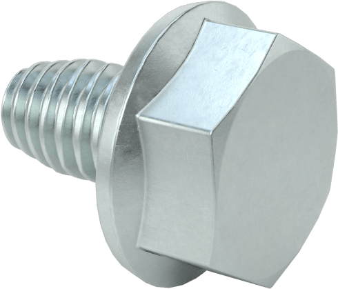 Yumuşak Metal için Diş Şekillendirme Vidaları, Çinko Kaplı Çelik, Altıköşe Başlı Tahrik, M4 Diş, 6 mm Uzunluk