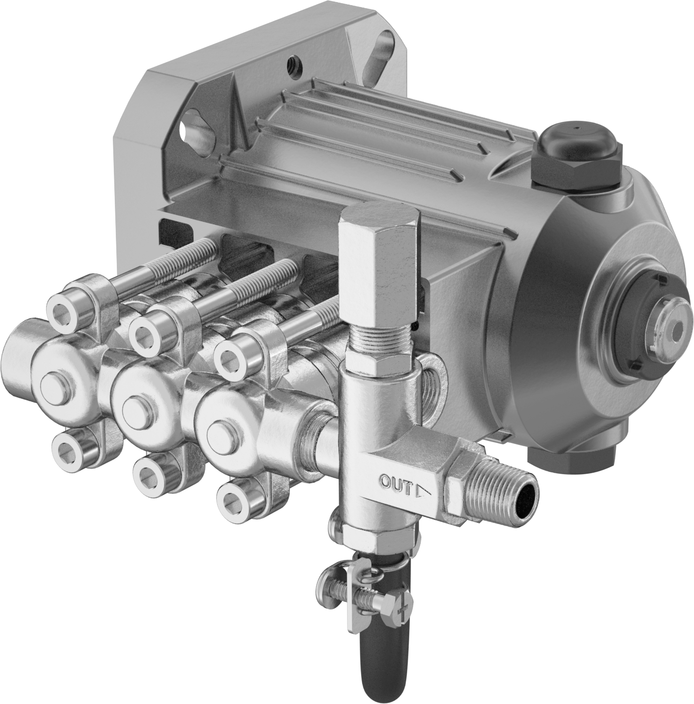 Motorsuz Yüksek Basınçlı Sabit Akış Hızlı Pompa, Basınçlı Yıkama için, 2.0 gpm, 3/8 NPT Dişi Giriş