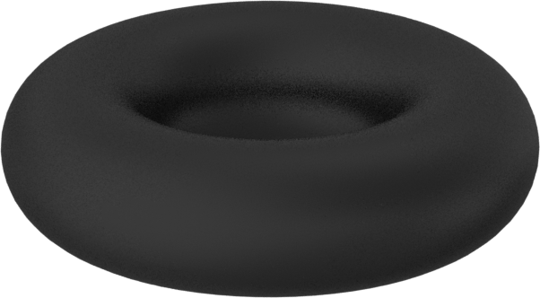 Kimyasallara Dayanıklı Viton® Floroelastomer O-Ring, 1 mm Genişlik, 1.5 mm İç Çap