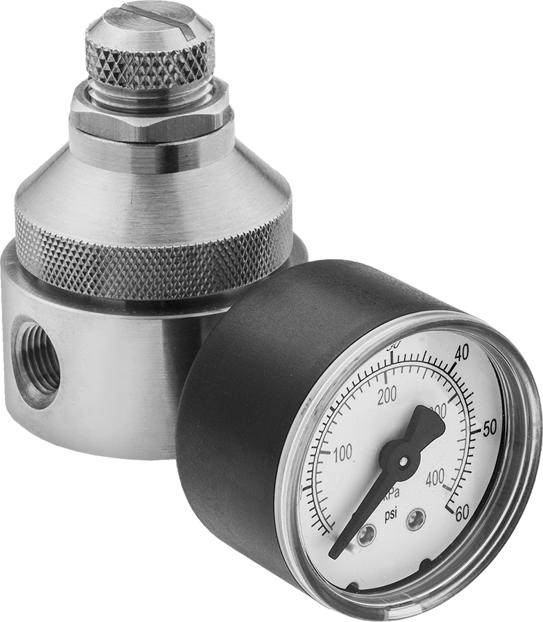 Valve With Pressure Gauge