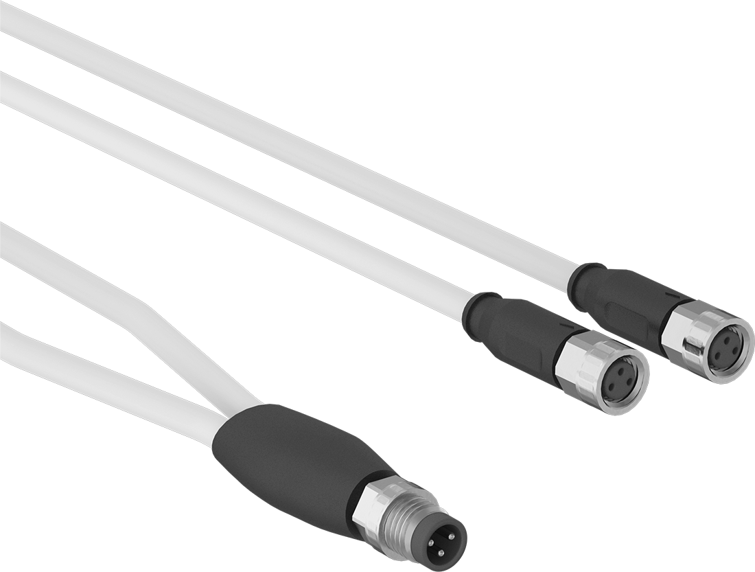 3-Pole Plug x 3-Pole Socket x 3-Pole Socket