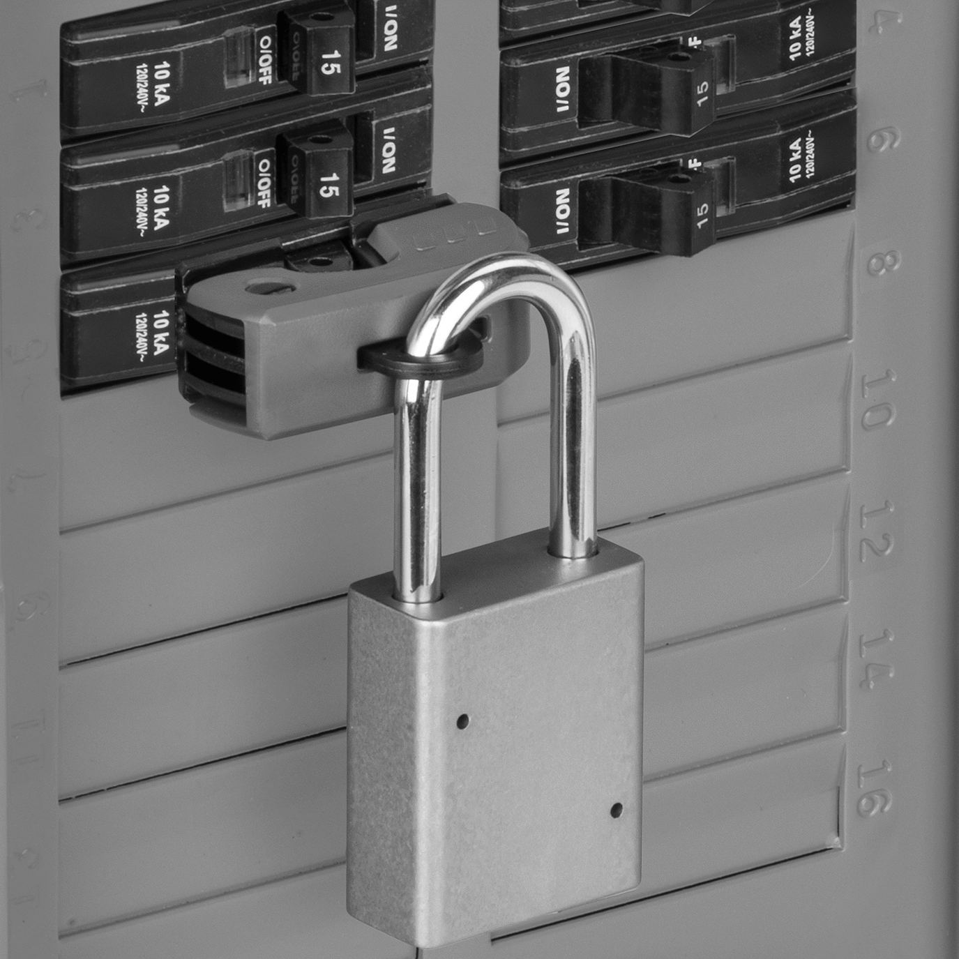 Shown Installed (Padlock Not Included)