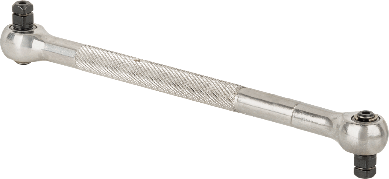 Dar Boşluklu Cırcır Anahtarı, İki adet Başlıklı, 1/4 Kare Tahrik, 6-1/2" Toplam Uzunluk — 1⁄4", 0°, 2