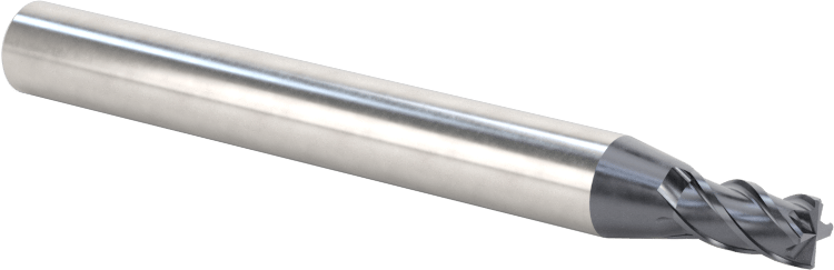 Hızlı Kesim Karbür Uçlu Freze, Aşırı Yükselme ve Düşüş için, Kare Uç, 4 mm Freze Çapı