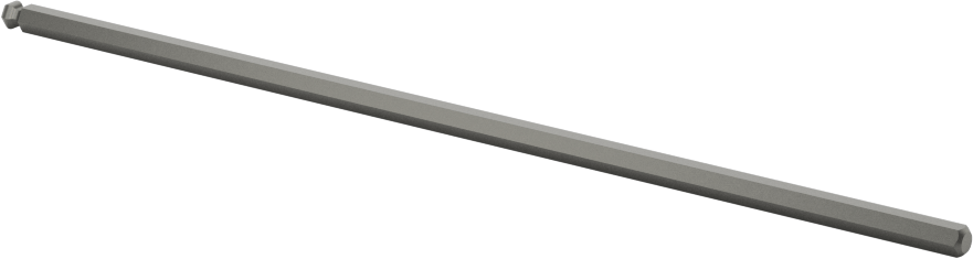 Bilyalı Uçlu Tornavida Mili, 2.5 mm Altıgen Ölçü, 4-1/4" Toplam Uzunluk