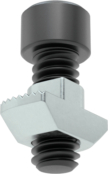 T-Yivli Çerçeve, Çekiç Somunu ve 1/4"-20 Alyan Başlığı, 1.5" ve 40 mm Yüksekliğinde Ray