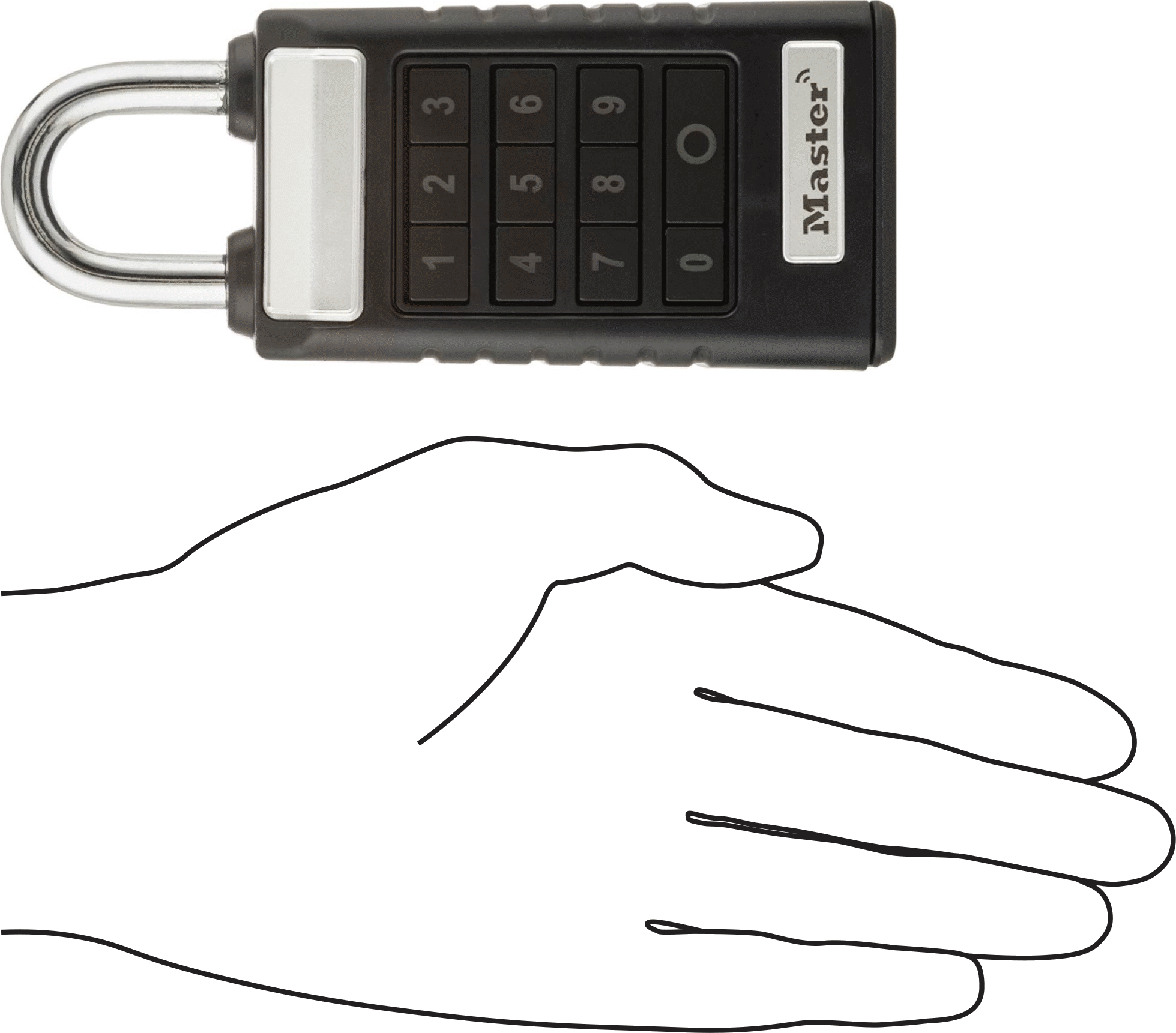Bluetooth Asma Kilitleri, Katı Toz Boyalı Çinko Gövde, Master Lock 6440ENT