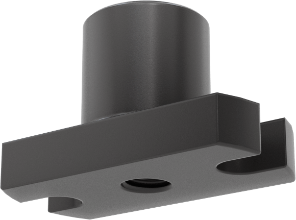 Ultra Hassas Kılavuz Vida için M2 x 0.4 mm Diş Boyutuna Sahip PEEK Flanşlı Somun