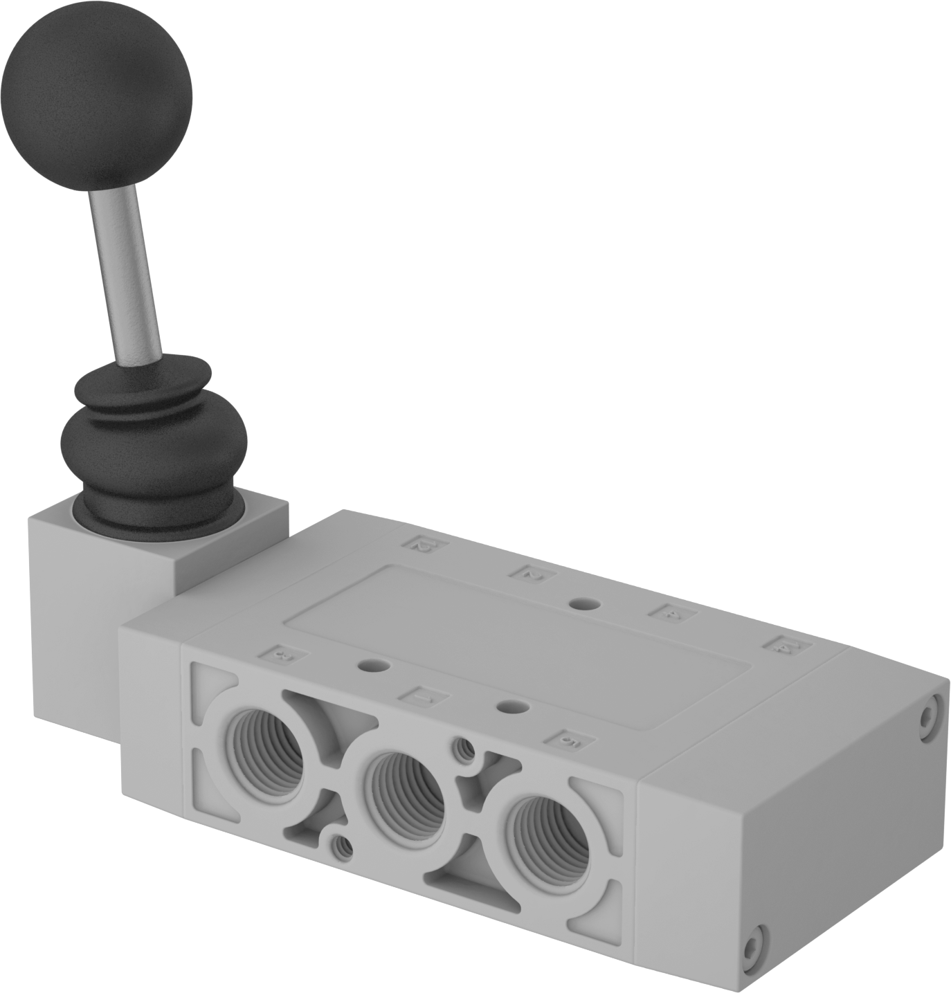 Hava Yön Kontrol Vanası, Egzoz Kapatma, Yaylı Geri Dönüş, 1/4 NPT, 1.7 Cv