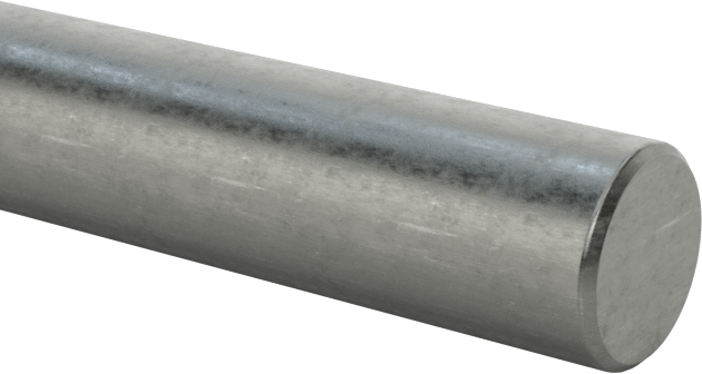 Zeminli Yüksek Mukavemetli 1045 Karbon Çelik Çubuk, 1/8" Çap