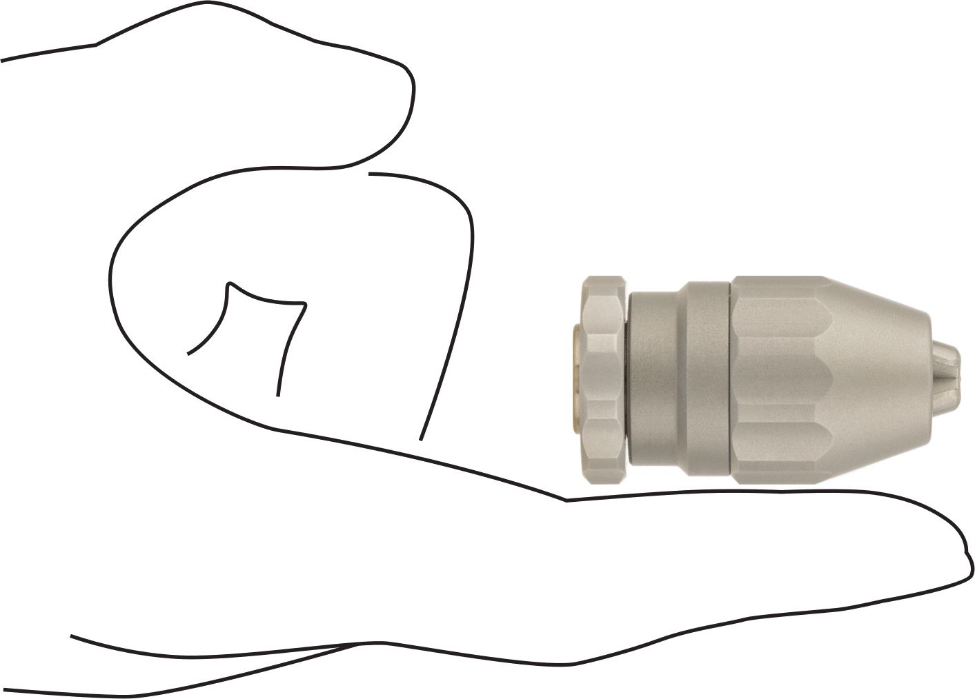 Paslanma ve Aşınmaya Dayanıklı Konik Montajlı Anahtarsız Matkap Mandreni, Jacobs Konik No. 0, 0.012"-5/32" Uç Şaft Boyutu için