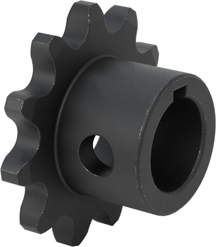 Çelik Tek Sıralı Dişli, ANSI 25 Makaralı Zincir ve 3/8" Mil Çapı için, 11 Diş