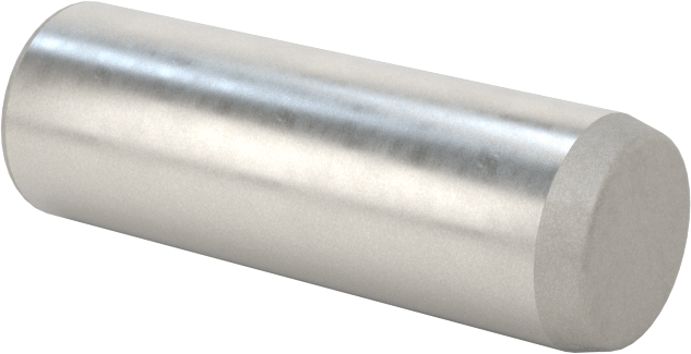 Düz Şaftlı Havalandırmalı Çekilebilir Pim, Yüksek Mukavemetli 4140 Alaşımlı Çelik, 1/4" Çap, 3/4" Uzunluk