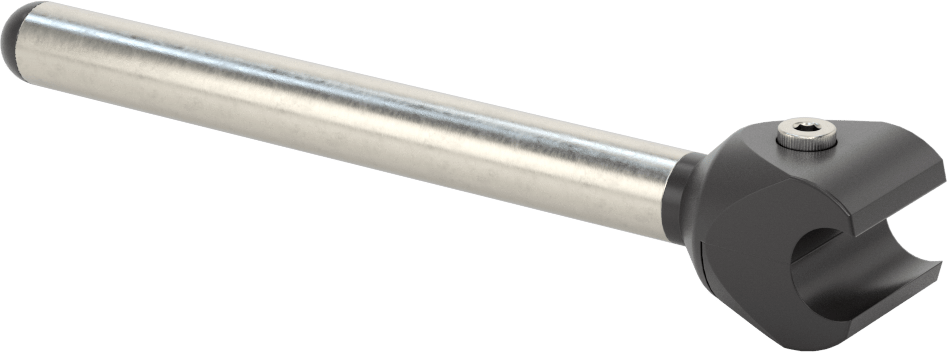 Çubuklar için Kelepçeli 5-1/2" Uzunlukta İçi Boş Montaj Çubuğu — Montaj Çubuğu, 1⁄2", 5 1⁄2"