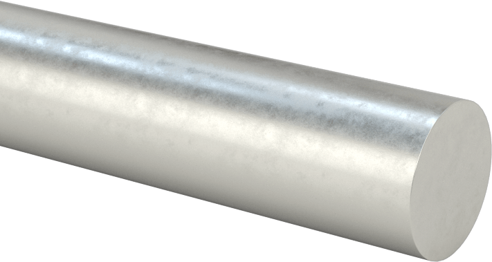 Yüksek Mukavemetli 1141 Karbon Çelik, 3/8" Çap x 6 Fit Uzunluk Çubuk