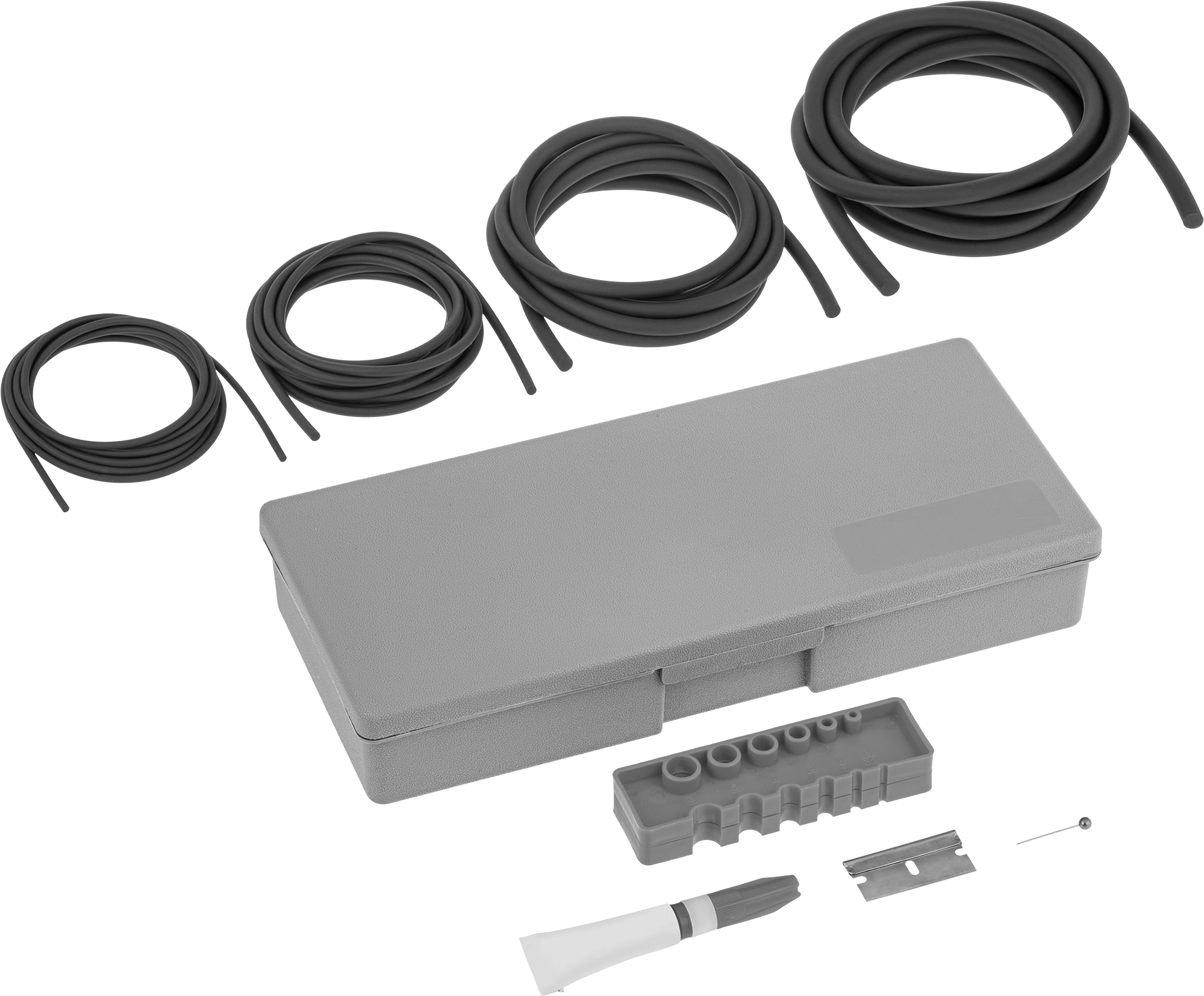 Kord Profilli Kendi O-Ring Kitinizi Yapın, Durometre 60A Viton® Florolastomer, Yuvarlak, İnç ve Metrik — 0.07", 0.103", 0.139", 0.21", 0.…
