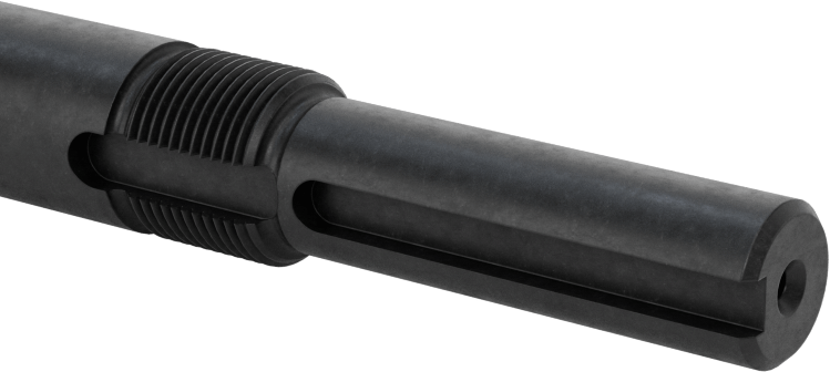 Bilyalı Vida, Bir adet İşlenmiş Uçlu, 5/8"-5 Diş Boyutu, 2 Fit Uzunluk