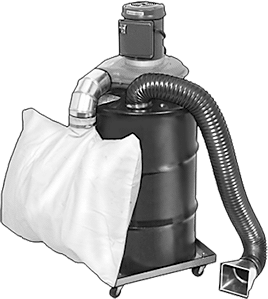Dust Collector with Dolly (Drum and Dolly Not Included)