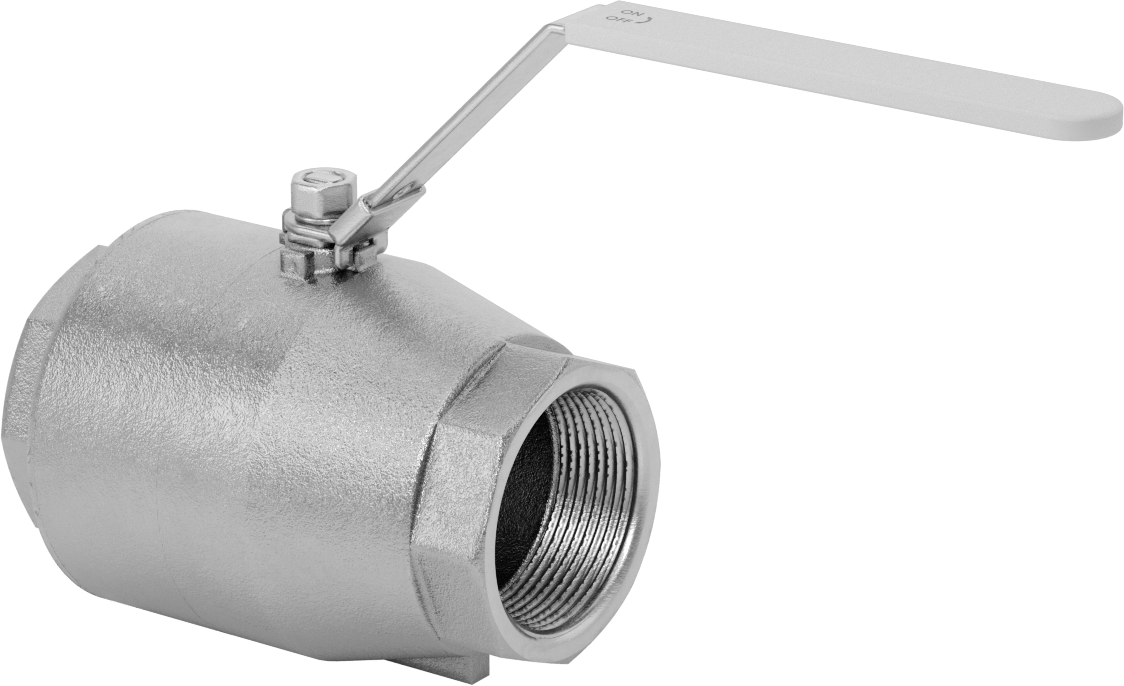 316 Paslanmaz Çelik Kolay Bakımlı Açma/Kapama Valfi, Kilitlenebilir Tutamaklı, PTFE Conta, 2-1/2 NPT Dişi