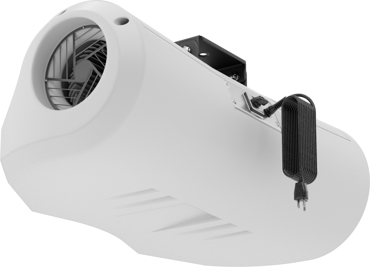 Ultra Sessiz Düşük Profilli Tavan Montajlı Fan, 3 Uçlu Fişli, 120V AC