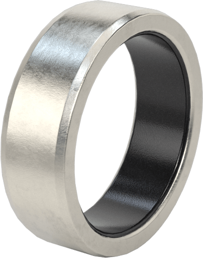 Kuru Çalışmalı Metal Takviyeli PTFE Burçlu Yatak, 17-4 PH Paslanmaz Çelik Gövde, 1/2" Mil Çapı için, 3/16" Uzunluk
