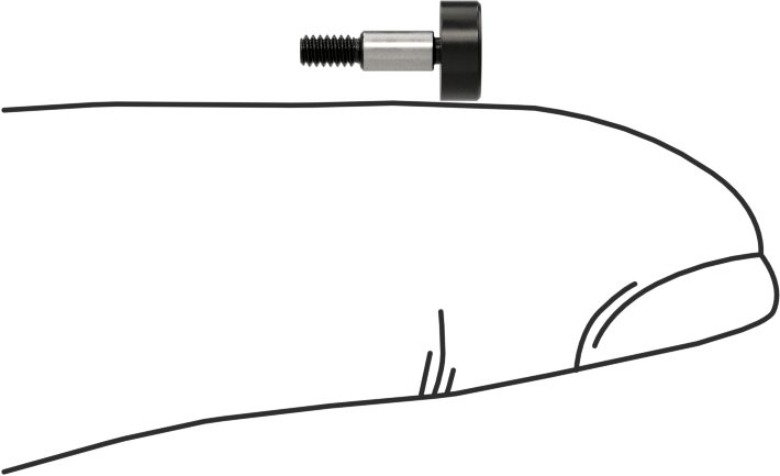 Alaşımlı Çelik Omuz Vidaları, 2 mm Omuz Çapı, 4 mm Omuz Uzunluğu, M1.6 x 0.35 Diş