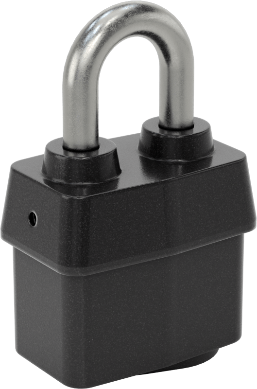 Lamine Çelik Gövdeli Hava Koşullarına Dayanıklı Asma Kilit, Ekstra Boşluklu, Master Lock 6125, #10G007 anahtarlı