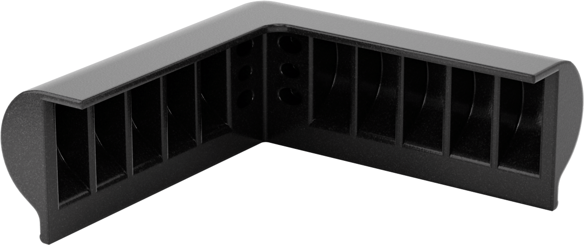Köşeler için Yüzey Koruyucuları, 7-1/8" Uzunluk, 3-5/8" Genişlik, 1-1/4" Kalınlık