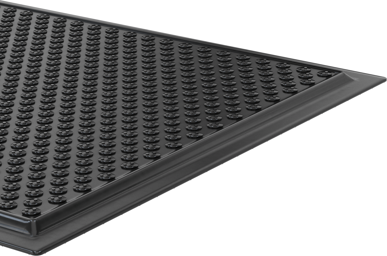 Çıkıntılı Aşınmaya Dayanıklı Yorgunluk Önleyici Zemin Paspası, 22-3/4" Genişlik x 34-1/4" Uzunluk x 1/2" Kalınlık